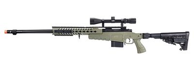 WellFire MB4418-1 Bolt Action Airsoft Sniper Rifle w/ Scope