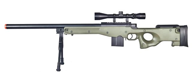 Wellfire  MK96 AWP Bolt Action Airsoft Sniper Rifle with Bipod &amp; Scope