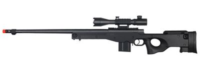 WellFire MK96 Bolt Action Airsoft Rifle with Fluted Barrel &amp; Scope