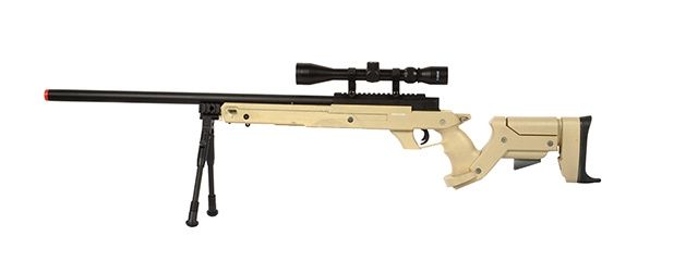 WellFire SR22 Bolt Action Type 22 Sniper Rifle with Scope &amp; Bi-Pod