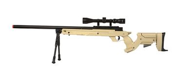 WellFire SR22 Bolt Action Type 22 Sniper Rifle with Scope &amp; Bi-Pod