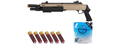 FABARM STF/12 Short Barrel Airsoft Spring Shotgun &amp; Shell Combo