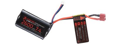 Zion Arms 7.4v 2600mAh Lithium-Ion Brick Battery - Deans Connector