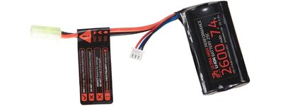 Zion Arms 7.4v 2600mAh Lithium-Ion Brick Battery - Tamiya Connector