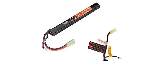 Lancer Tactical 7.4v 1300mAh 25C Long Stick Lipo Battery
