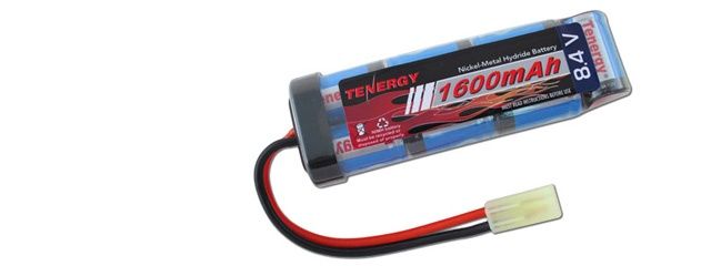 Airsoft Tenergy Premium 8.4v NIMH 1600Mah Mini Battery