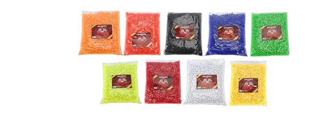 0.12g 6mm BBs - 5000 Rounds per Polybag - Mix Colors, COUNT: 2-Pack