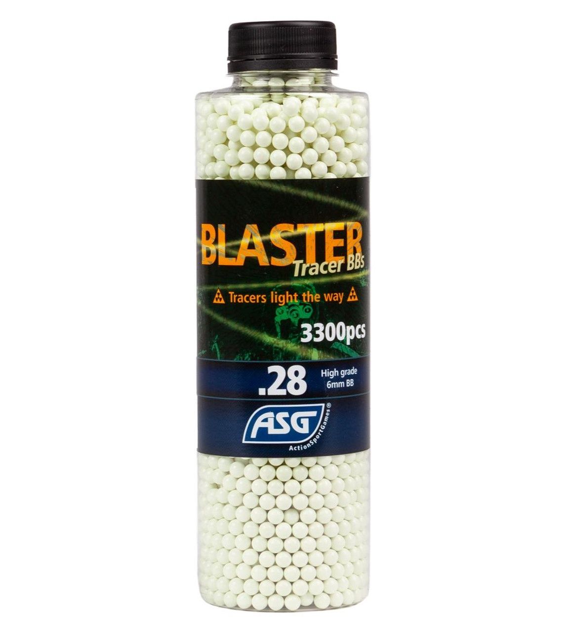 ASG 0.28g Blaster Tracer Airsoft BBs Bottle - 3,300 Rounds