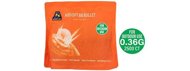 Double Bell 0.36G Outdoor BBs - 2500rds - Black