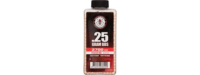 G&amp;G 0.25g Airsoft 6mm Tracer BBs 2700rd - Red