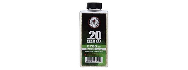 G&amp;G 6mm Competition Grade 0.20g Airsoft Tracer BBs 2700 Round - Green