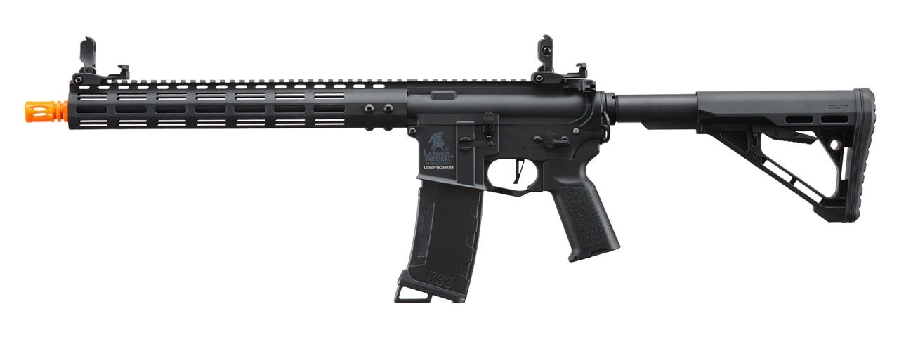 Lancer Tactical Gen 3 Archon 14" M-LOK M4 Airsoft Rifle with Delta Stock, COLOR: Black