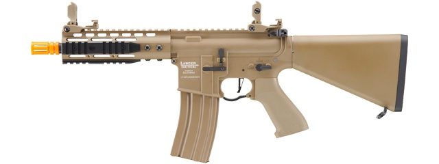 Lancer Tactical Proline 7" KeyMod Airsoft AEG Rifle with Stubby Stock