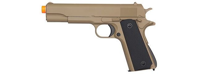 Golden Eagle GE3003T M1911 Airsoft Spring Pistol with Metal Slide