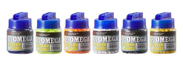 Omega 960 Round 0.12g BB Bottle - Mix Colors, COUNT: 4-Pack
