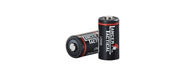 Lancer Tactical 3 Volts 1300mAh CR123A Batteries - 2 Pack