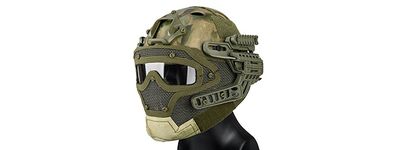Ac-820Atfg Wosport Tactical G4 System Bump Helmet Mask with Goggles