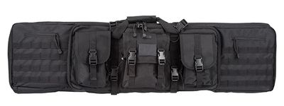 Lancer Tactical 48" 600D PVC Molle Belt Double Gun Case - Black