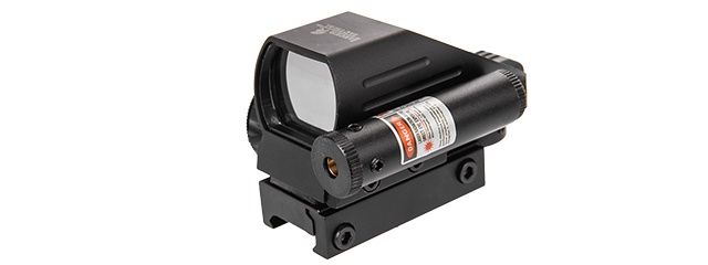 Lancer Tactical CA-424BA 4 Reticle Reflex Sight with Laser