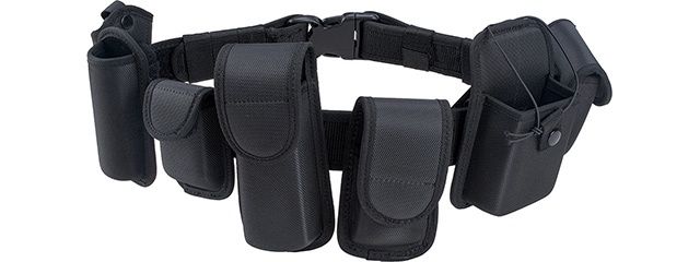 Code 11 Police Battle Belt with Hard Shell Pouches