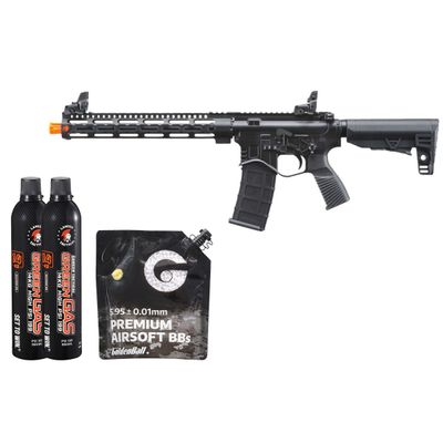 Golden Eagle BD Style 12.5" M-LOK M4 GBB Airsoft Rifle - Combo