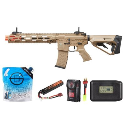 HFC HB-202Z AEG LE-ONE Polymer Rifle - Battery+Adapter+Charger Combo - Tan