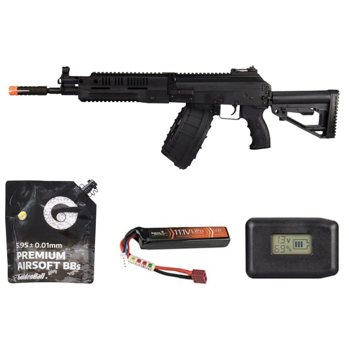 LCT   LCK-16 Steel AEG Rifle w/ ASTER V2 - Battery+Charger Combo