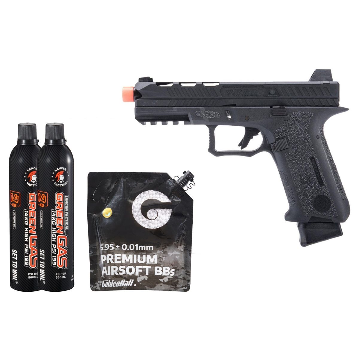 Poseidon Orion Performance Series GBB Pistol No.2 -Combo, COLOR: Black