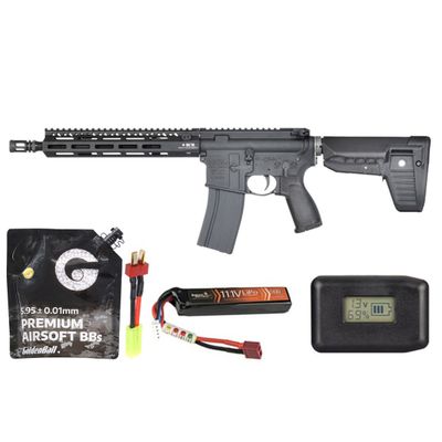 Bcm Licensed MCMR 11.5" Full Metal Airsoft Aeg W/ Vfc Avalon Gearbox - Battery/Adapter/Charger Combo