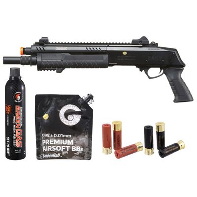 BO Manufacture REP FABARM STF12 Short 11" Pump Action Gas Shotgun - Green Gas/Shell Combo