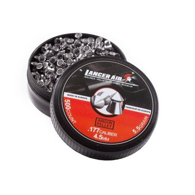 Lancer Tactical 500 Count 0.177 Caliber 5.5 Gram Air Gun Pellets - 4.5mm Pointed