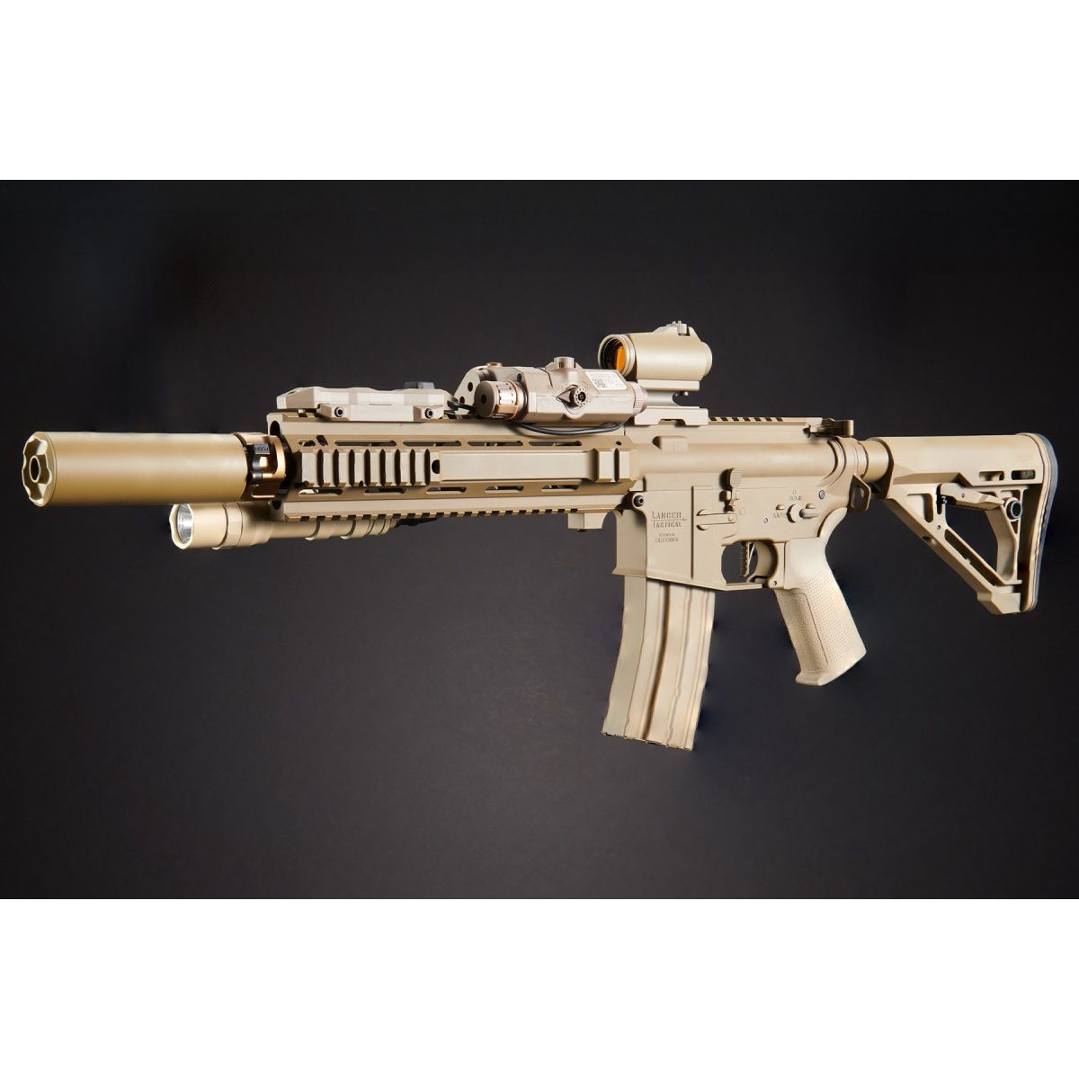 Custom Shetani - Lancer Tactical Gen 4 L119A2 M4/M16 Full Metal Airsoft Rifle