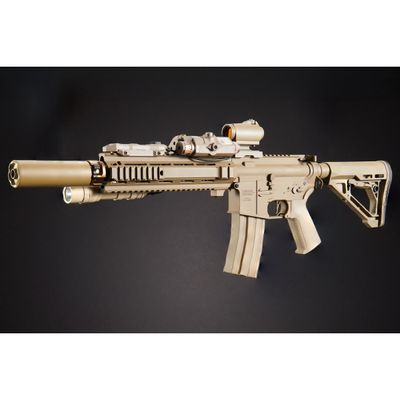 Custom Shetani - Lancer Tactical Gen 4 L119A2 M4/M16 Full Metal Airsoft Rifle