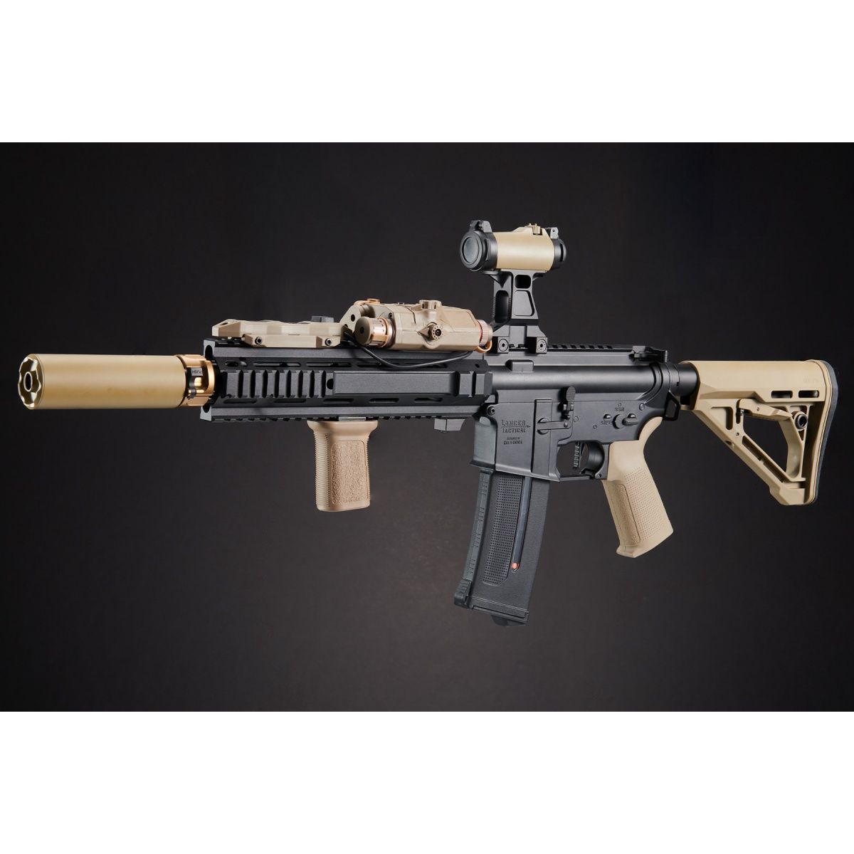 Custom Black Knight - Lancer Tactical Gen 4 L119A2 M4 Full Metal Airsoft Rifle