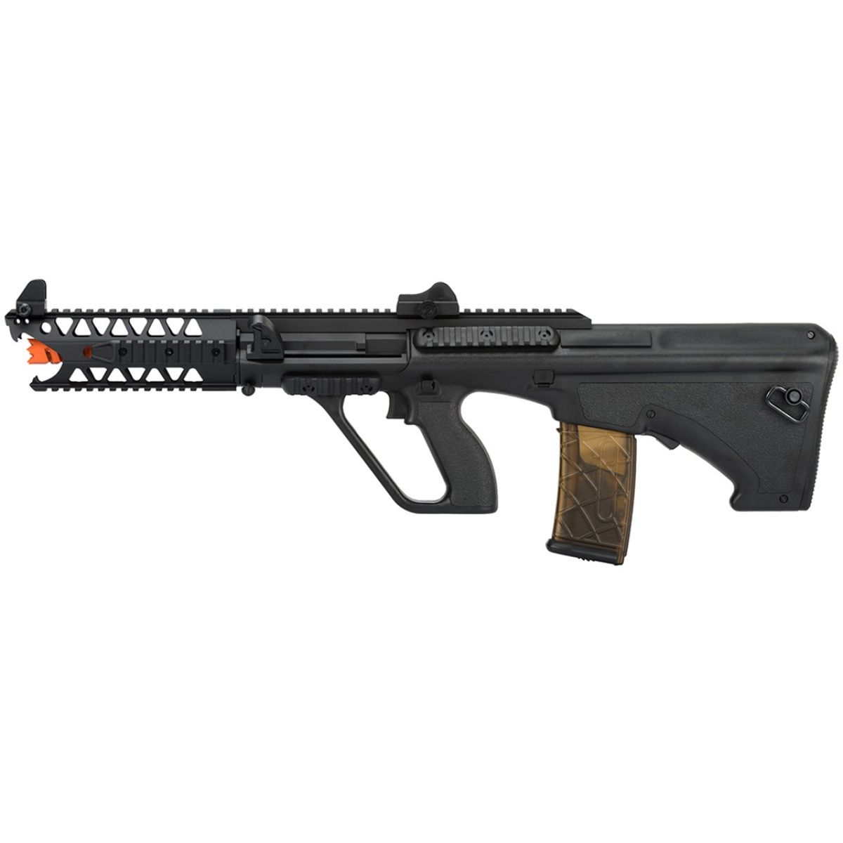 Army Armament AUG 7" Raptor AEG Airsoft Rifle, COLOR: Black