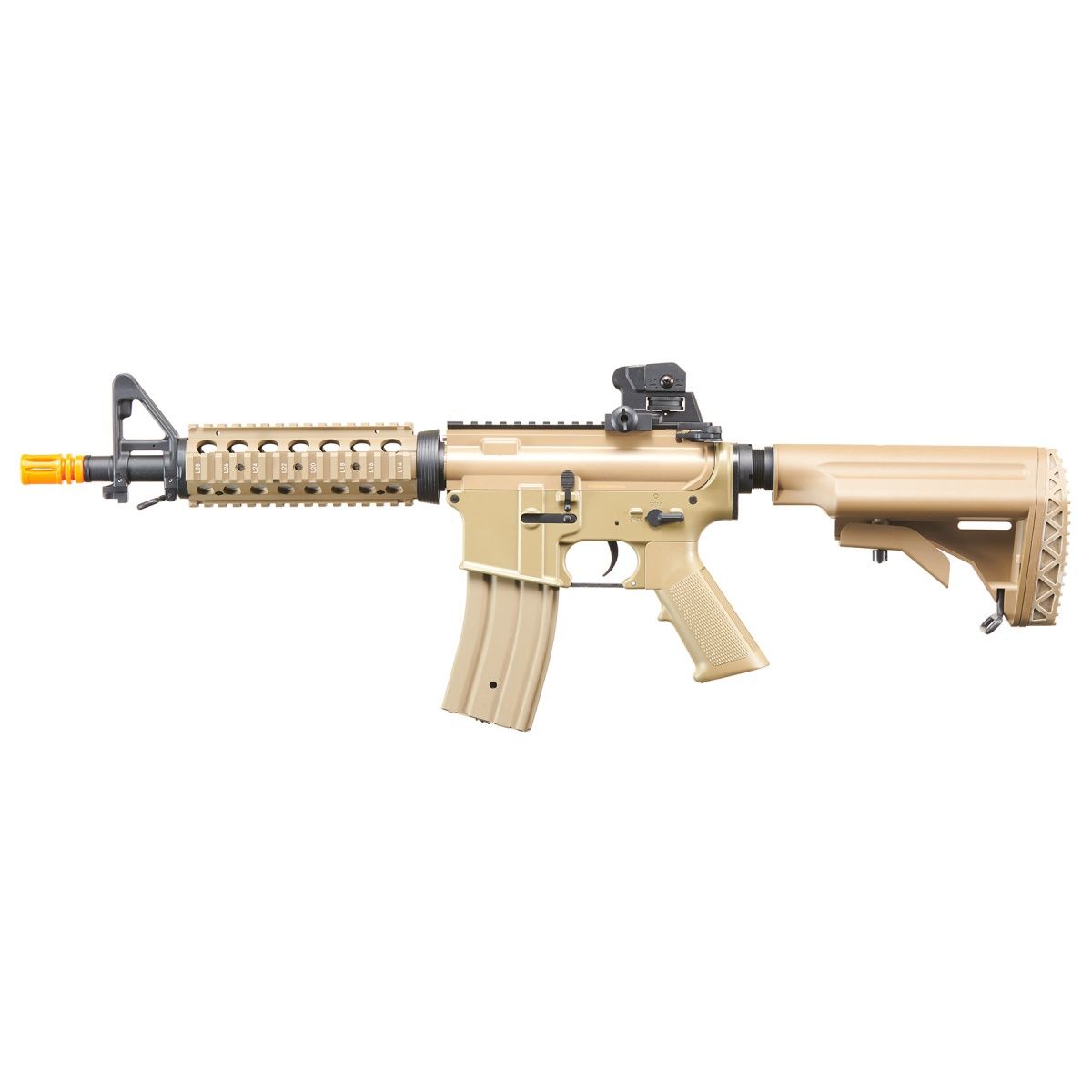 Golden Eagle JG F6624TAN Super Enhanced M4 CQB RIS AEG Airsoft Rifle