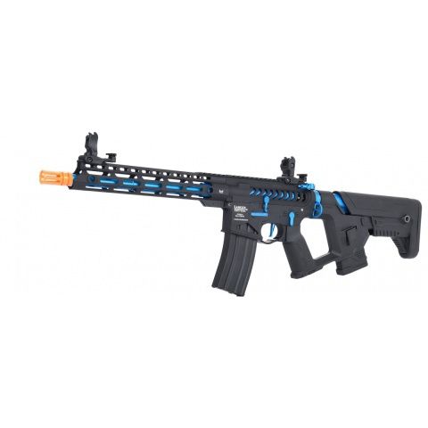 Lancer Tactical Enforcer BLACKBIRD Skeleton AEG w/ Alpha Stock - LOW FPS, COLOR: Black &amp; Blue