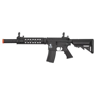 Lancer Tactical Low FPS Gen 2 10" M4 SD Carbine Airsoft AEG Rifle with Mock Suppressor