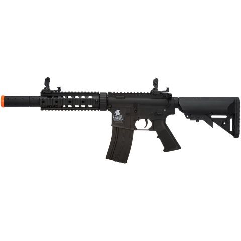 Lancer Tactical Low FPS Gen 2 M4 SD Carbine Airsoft AEG Rifle with Mock Suppressor, COLOR: Black