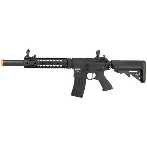Lancer Tactical Low FPS Proline Gen 2 10" M4 Carbine Airsoft AEG Rifle with Mock Suppressor, COLOR: Black