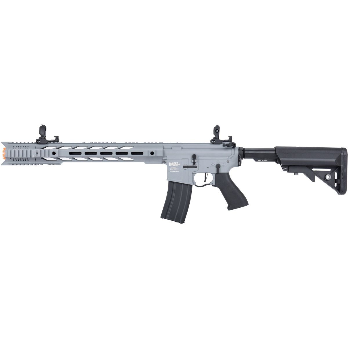 Lancer Tactical ProLine M4 SPR Interceptor Airsoft AEG Rifle, COLOR: Gray