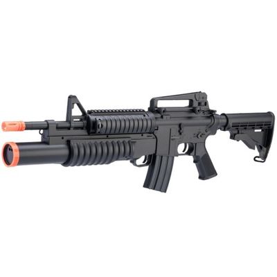Double Eagle M4 RIS AEG with Grenade Launcher - BLACK