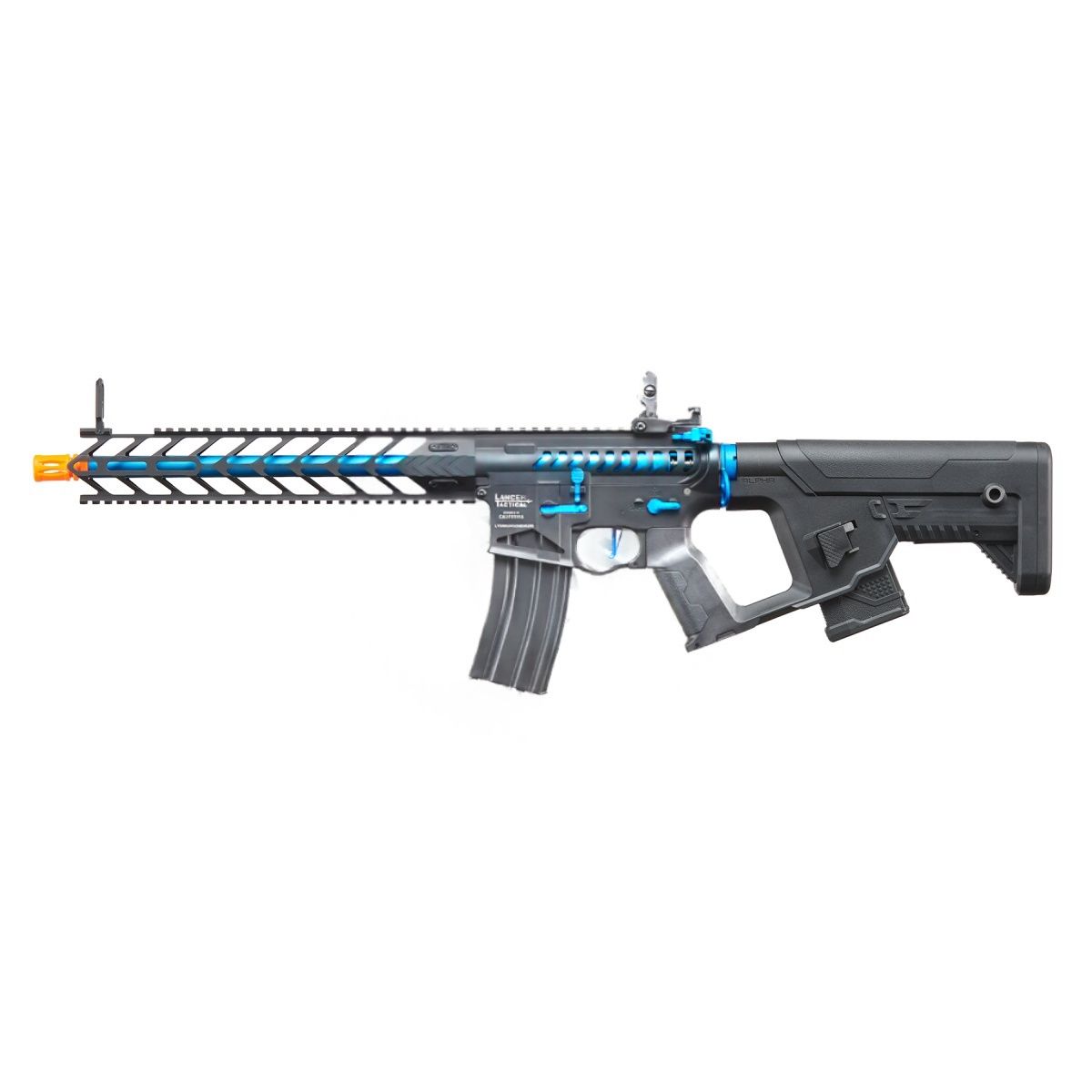 Lancer Tactical Enforcer Series Proline "Nightwing" Skeleton AEG Rifle - BLUE