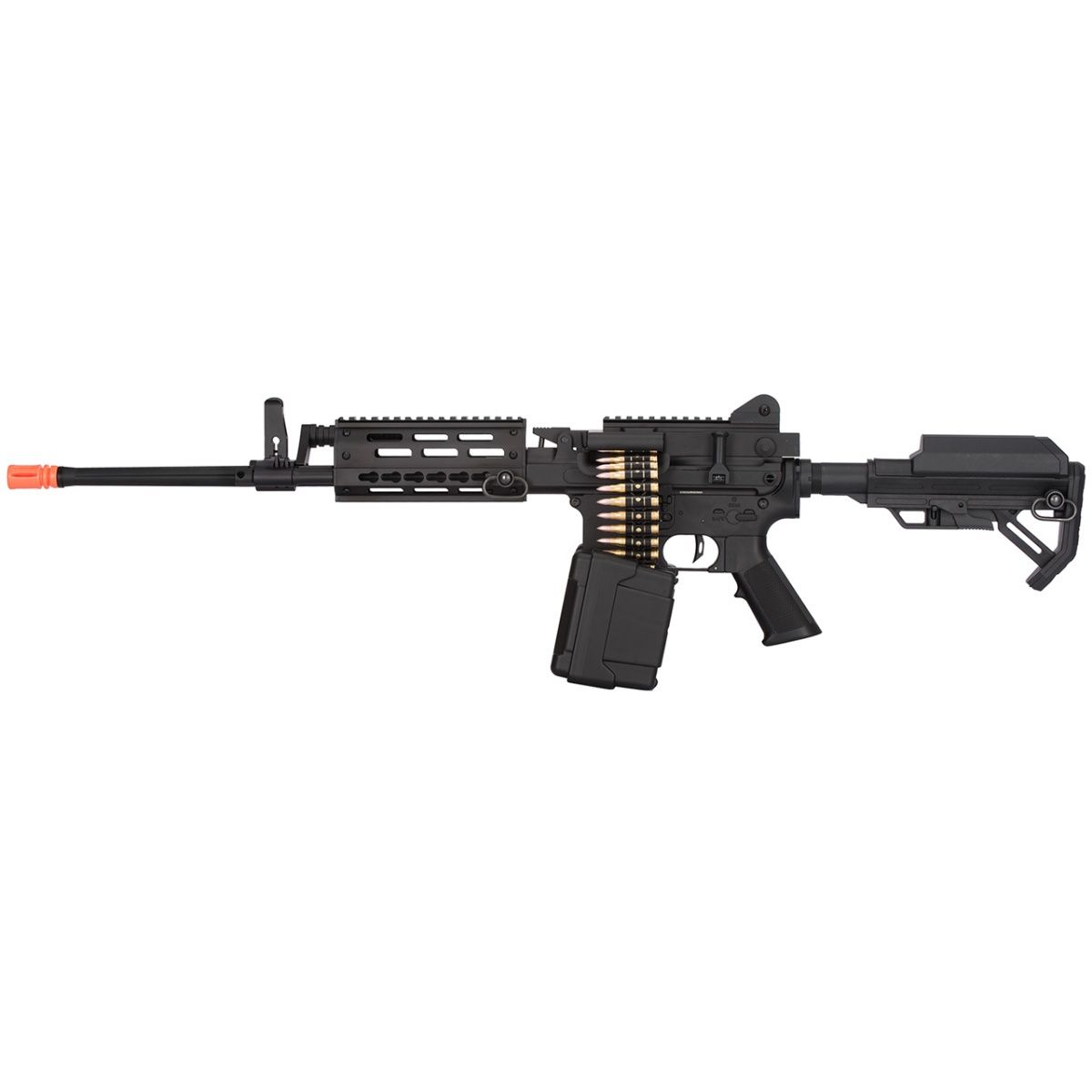 Golden Eagle MCR Light Machine Gun LMG Airsoft AEG Rifle - Long Barrel