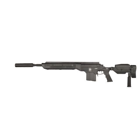 Lancer Tactical Bolt Action Sniper Rifle with Folding Stock, COLOR: Black