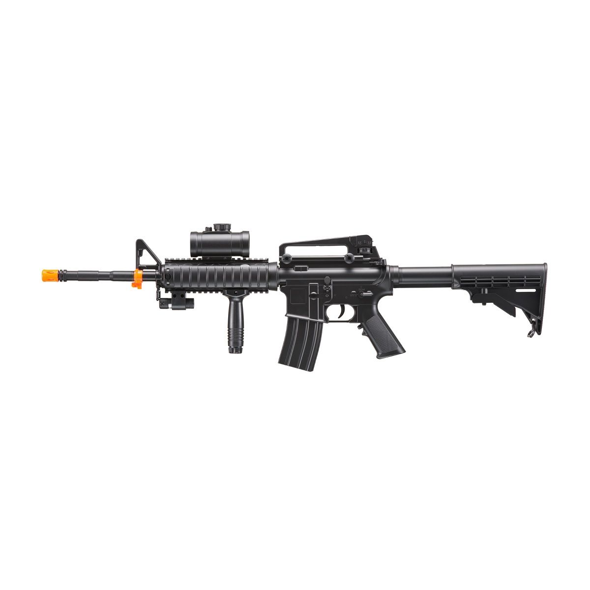 DE M4 RIS Tacspec Electric AEG Rifle with Flashlight 7 Red Dot Scope
