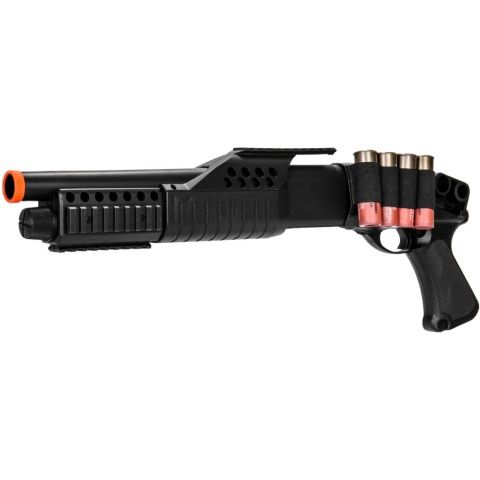 M180A1 Airsoft Spring Shotgun RIS Pistol Grip + 4 Bullet Shells &amp; Shell Holder
