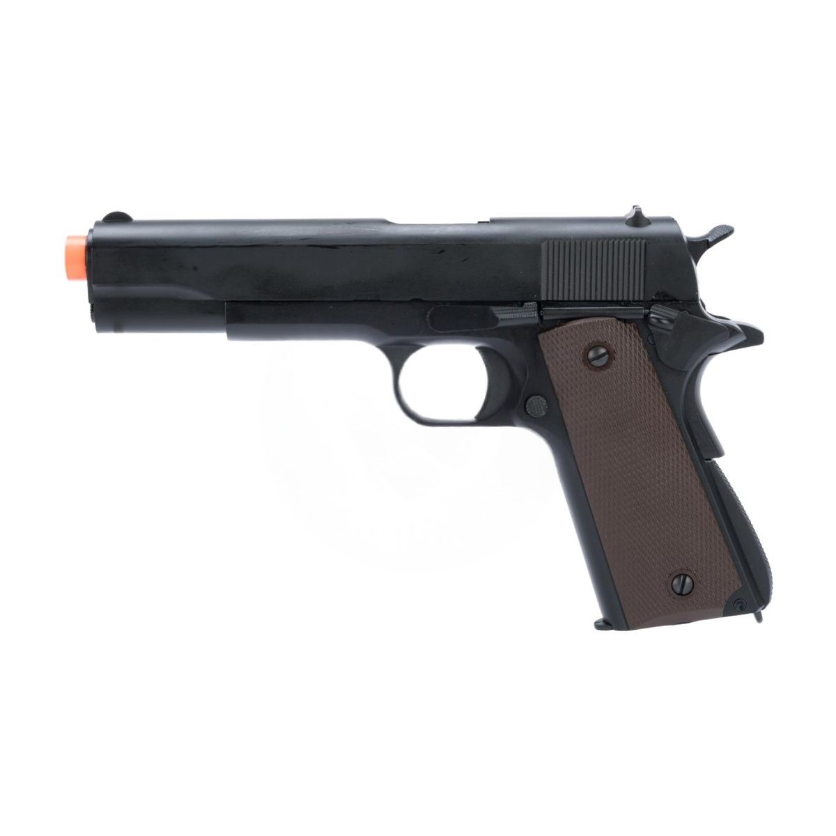 KJW Full Metal M1911-A1 CO2 Gas Blowback GBB Airsoft Pistol, COLOR: Black