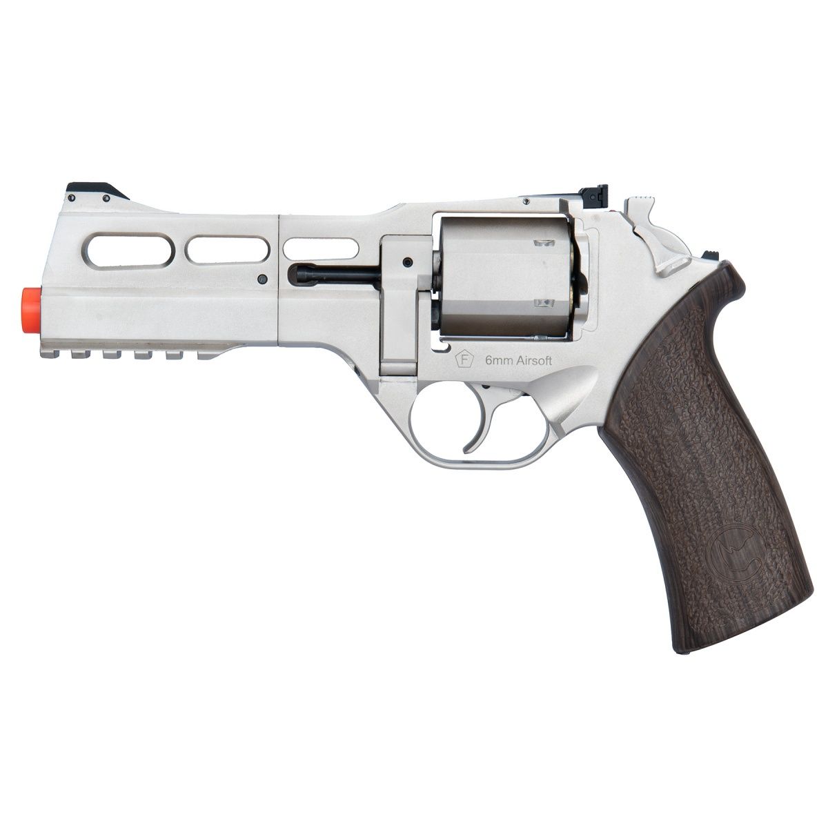 Bo Manufacture Chiappa Rhino Revolver 50DS .357 Magnum Style Airsoft Pistol, COLOR: Silver