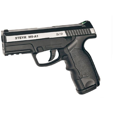 ASG Steyr M9-A1 CO2 Non-Blowback Airgun  Pistol - Black / Silver